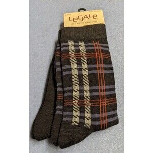 NEW~Legale Women's Soft Acrylic Blend Crew Socks 2-Pair Ladies Shoe Size 4-10